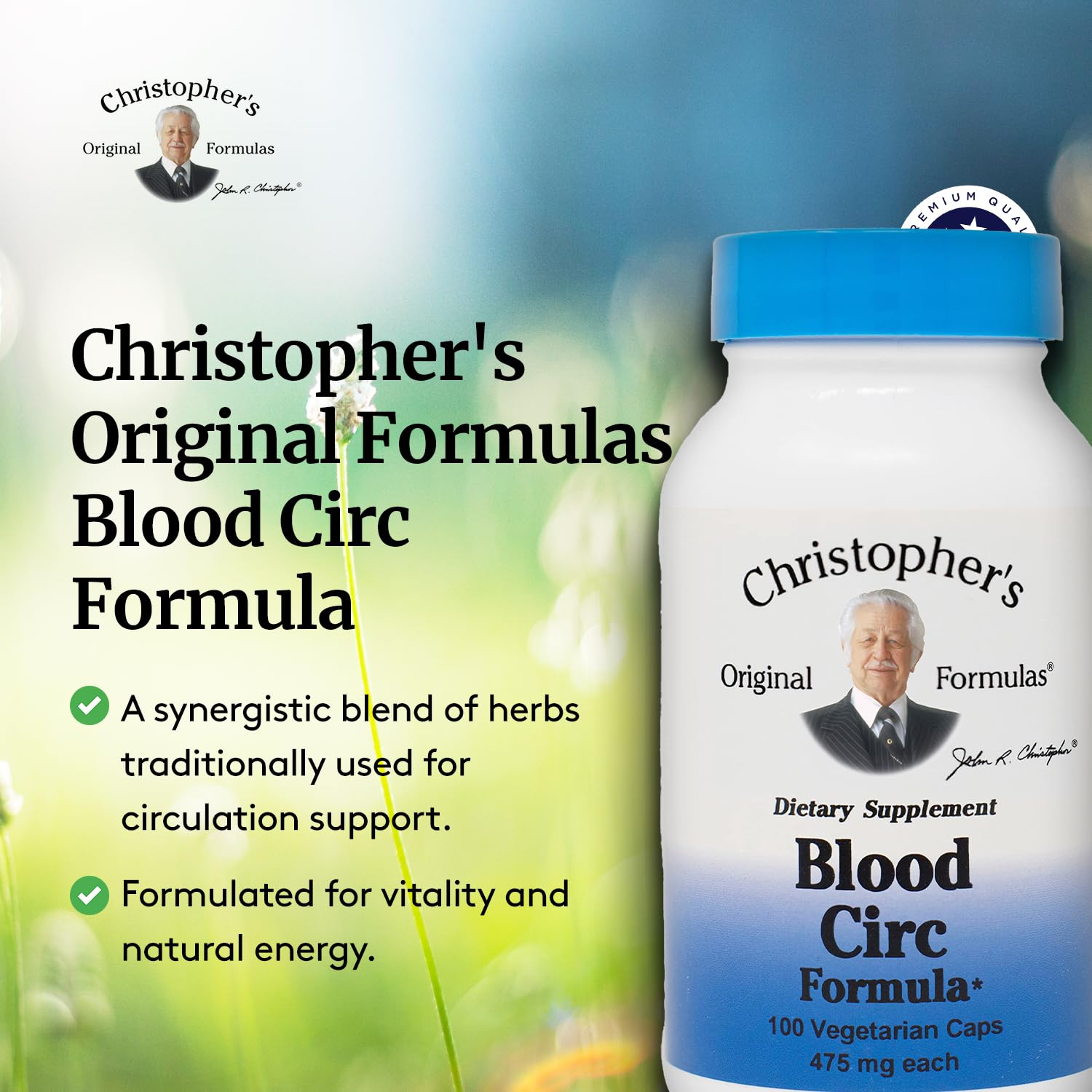 Christophers Blood Circ Formula ingredients like garlic promote vascular wellness visual
