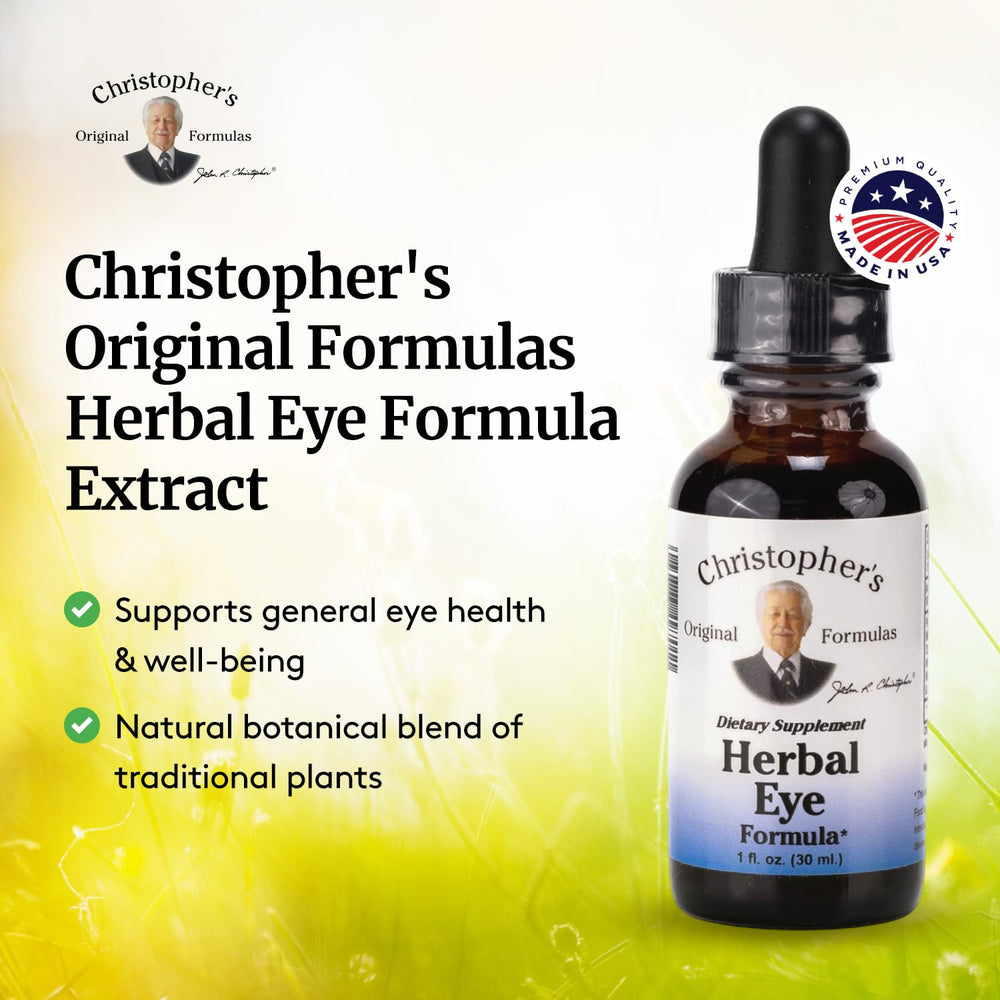 Christopher's Eyebright travel-size bottle ideal for on-the-go eye wellness