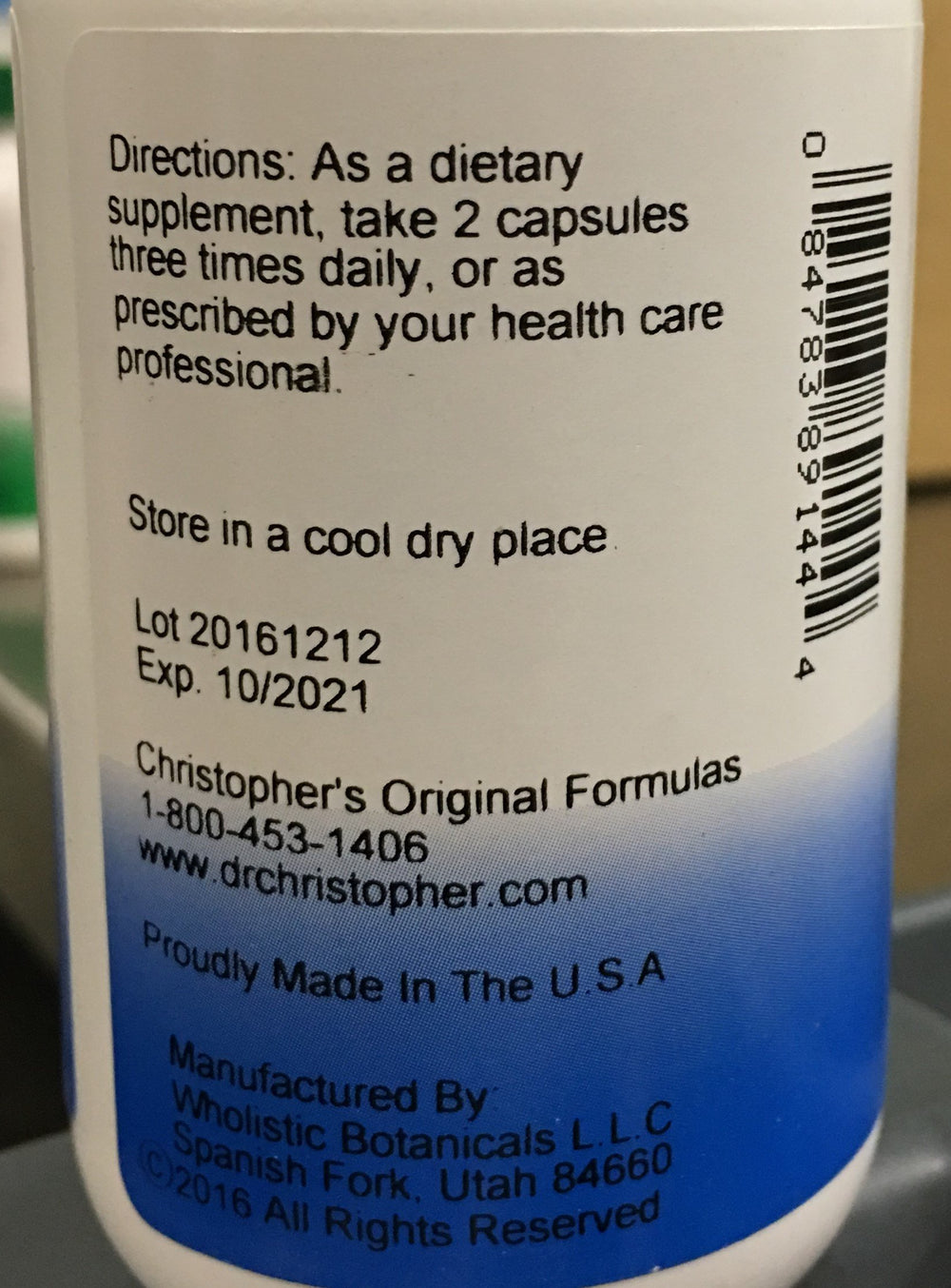 Christopher's Lactation Formula capsules shown as easy-to-take daily supplement