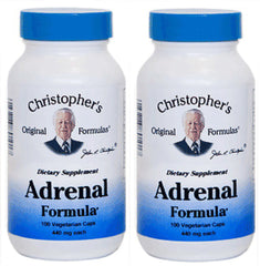 Christopher's Original Formulas Adrenal Formula bottle offers natural stress support for daily balance.