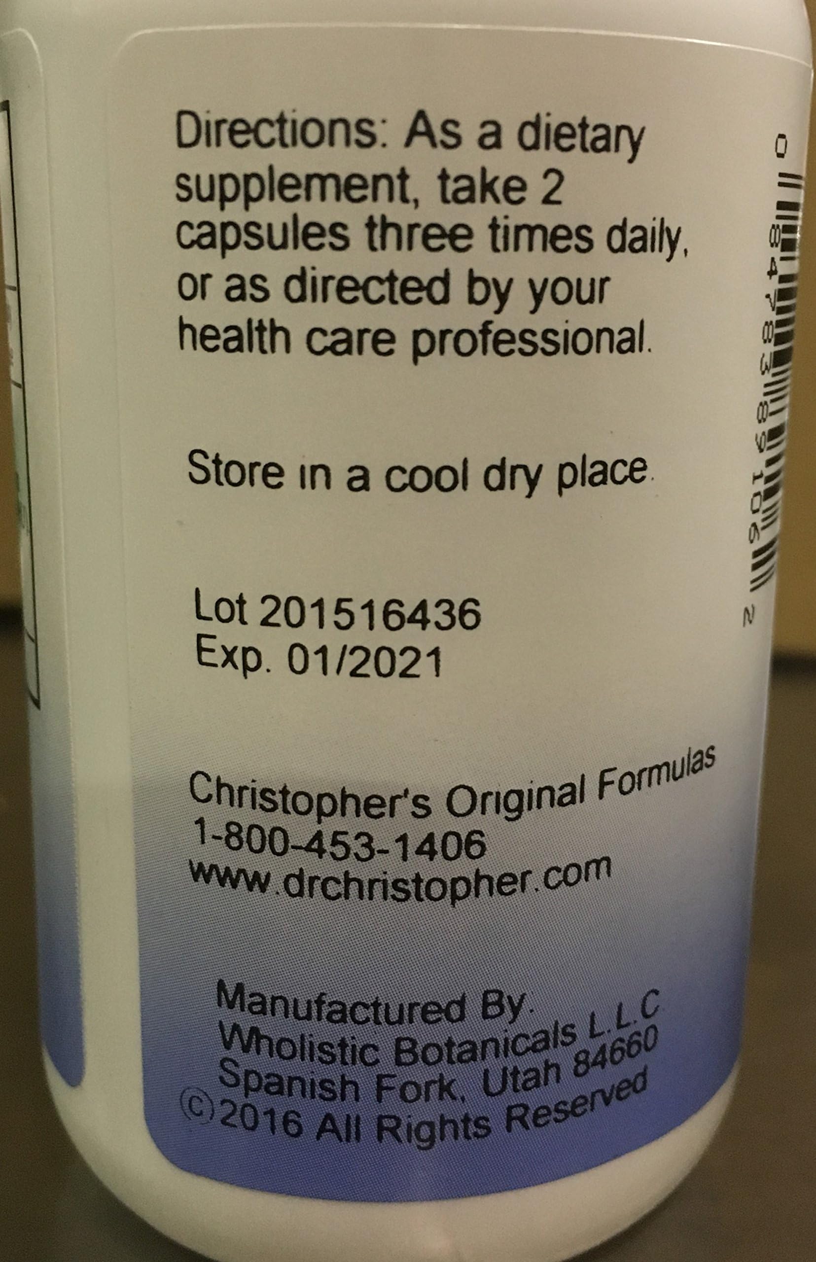 Christopher's Original Formulas arándano ojos cápsulas: consumo fácil para salud ocular
