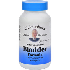 Christopher's Original Formulas Bladder Formula bottle, showcasing daily urinary support and easy supplementation.