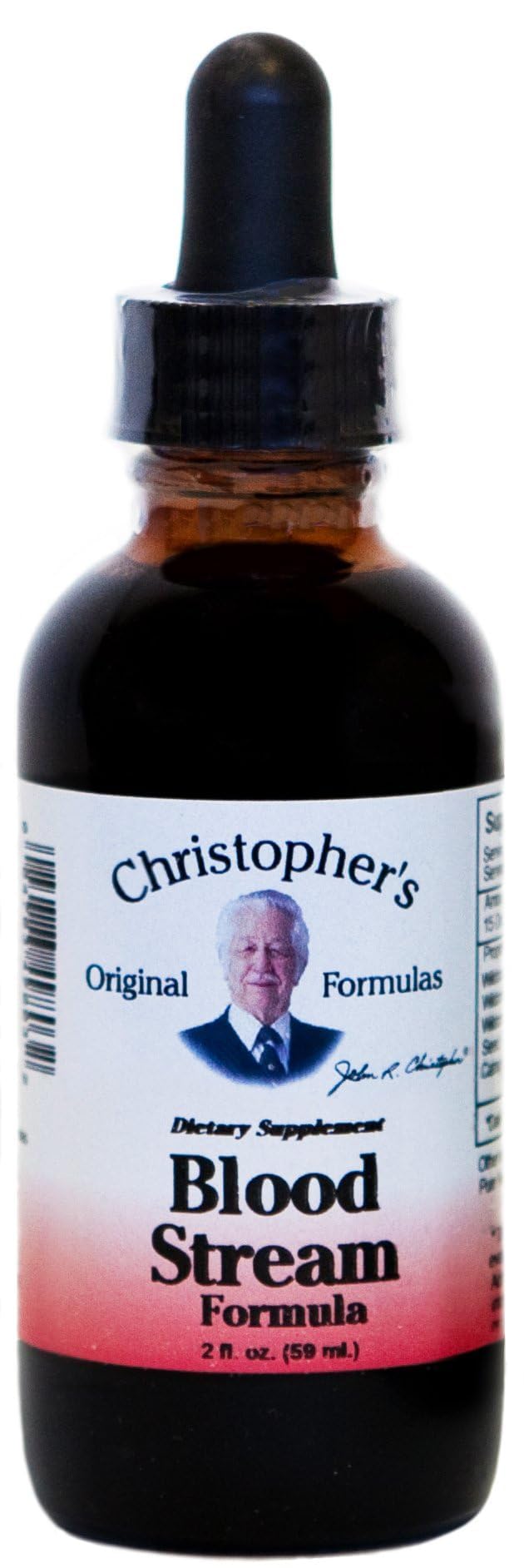 Christopher's Original Formulas Blood Stream bottle with 2 oz glycerine extract for easy daily use.