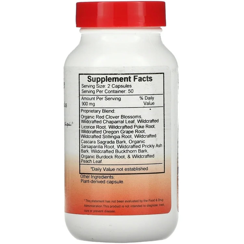 Christopher's Original Formulas Blood Stream capsules close-up highlighting vegan-friendly capsules.