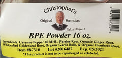 Christopher's Original Formulas BPE powder measuring — easy measurement for customized daily servings