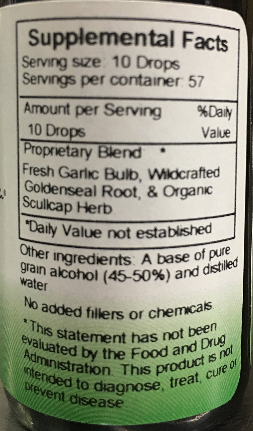 Christopher's CSR Extract label highlights ingredients and usage directions for informed decisions.
