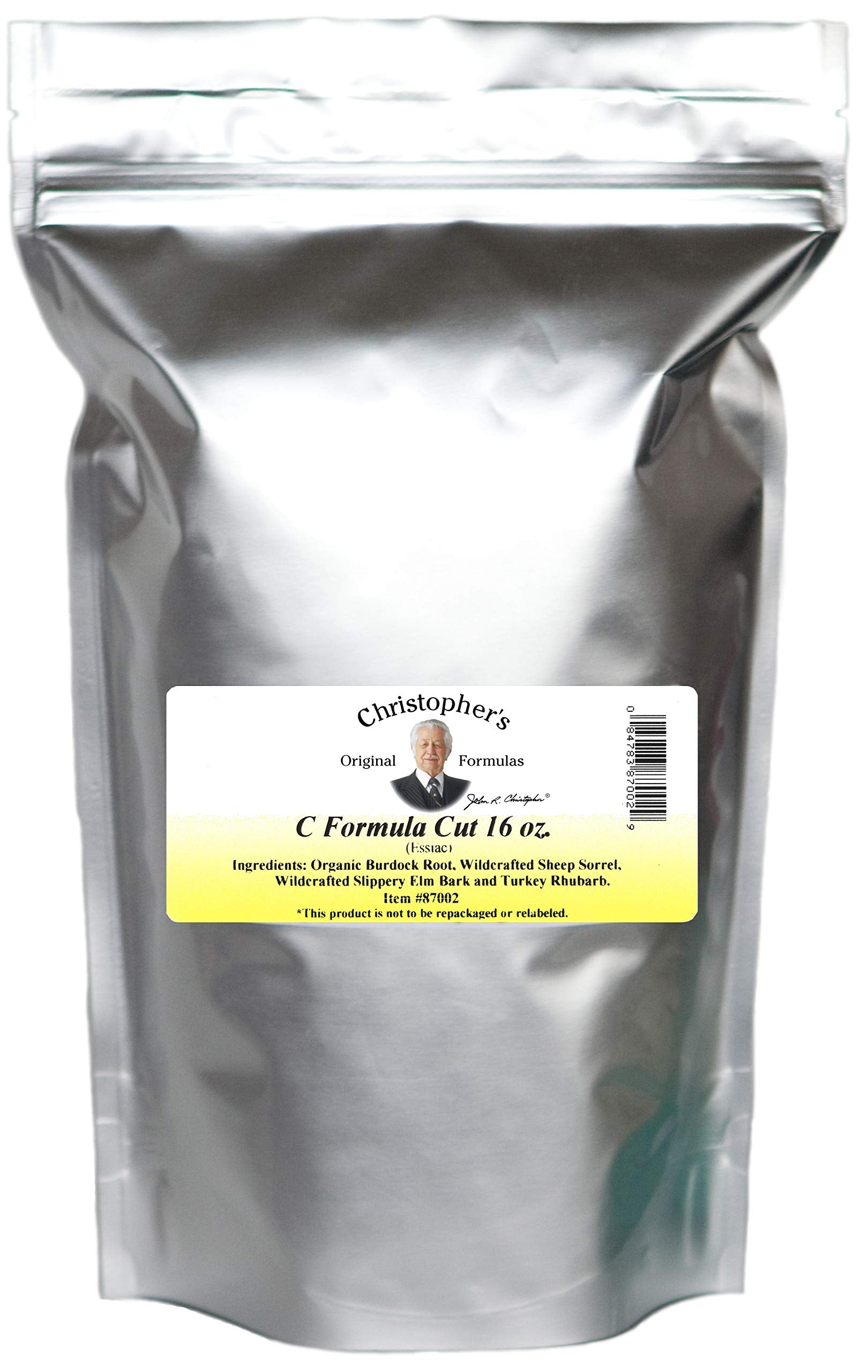 Christopher's Original Formulas Essiac-C Cut bottle for immune support.