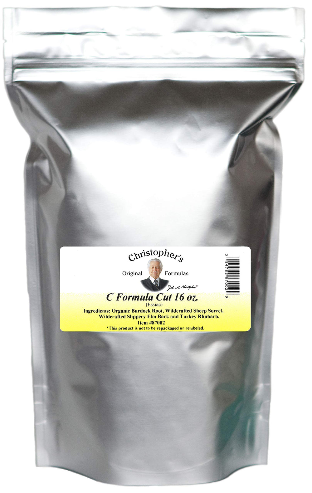 Christopher's Original Formulas Essiac-C Cut bottle for immune support.
