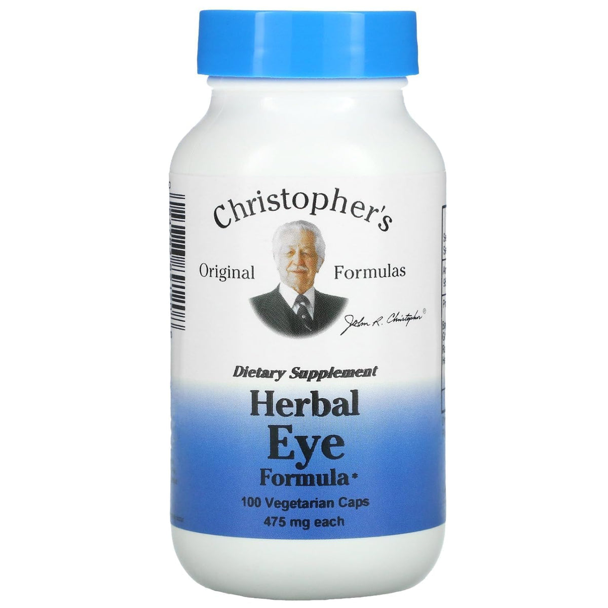 Christopher's Original Formulas Eye Formula bottle viewed for daily eye support