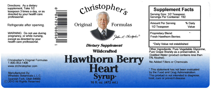 Measuring spoon with Christopher's Hawthorn Berry Heart Syrup for easy dosing