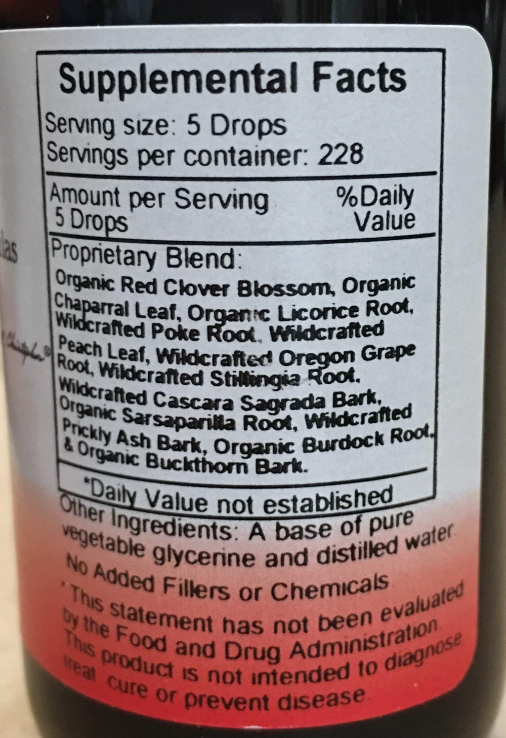 Herbal blend liquid designed for simple integration into daily routines.