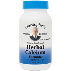 Christopher's Original Formulas Herbal Calcium bottle with capsules supports daily bone health