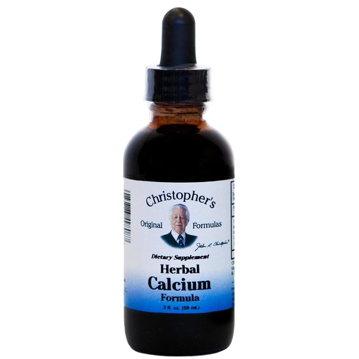 Christopher's Original Formulas Herbal Calcium Extract bottle pour for natural bone support