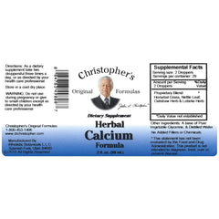 Christopher's Original Formulas Herbal Calcium Extract dropper use for quick absorption