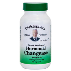 Christopher's Original Formulas Hormonal Changease bottle showing herbal blend for transitional support