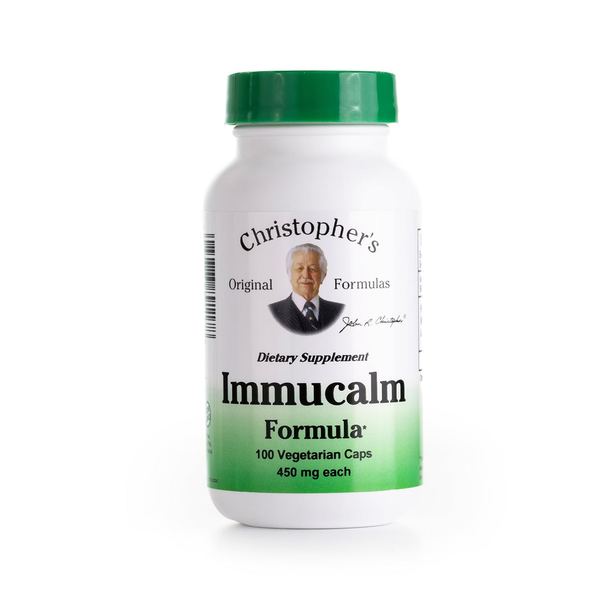 Christopher's Original Formulas Immucalm bottle for everyday immune support on the go.