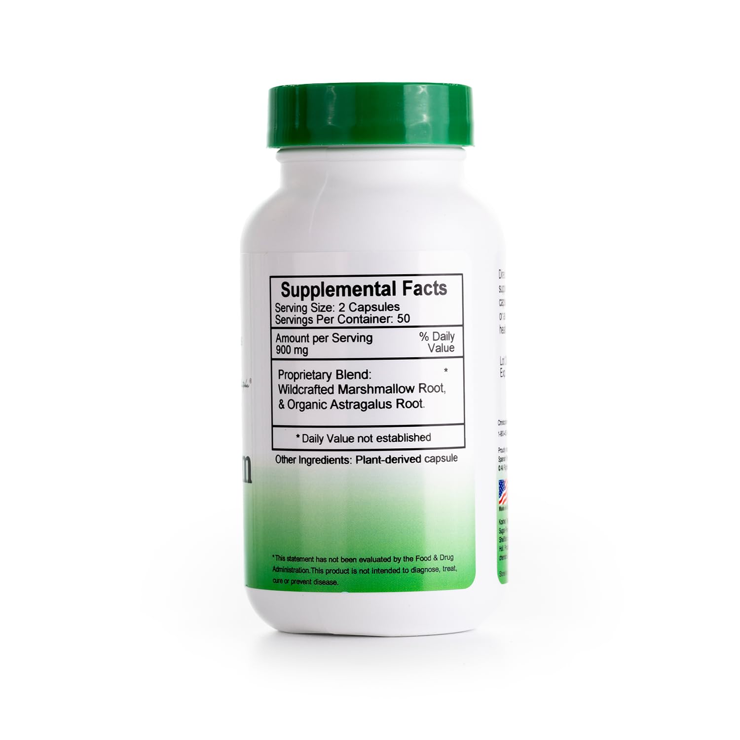 Immucalm label highlights herbal blend for transparent ingredient information.