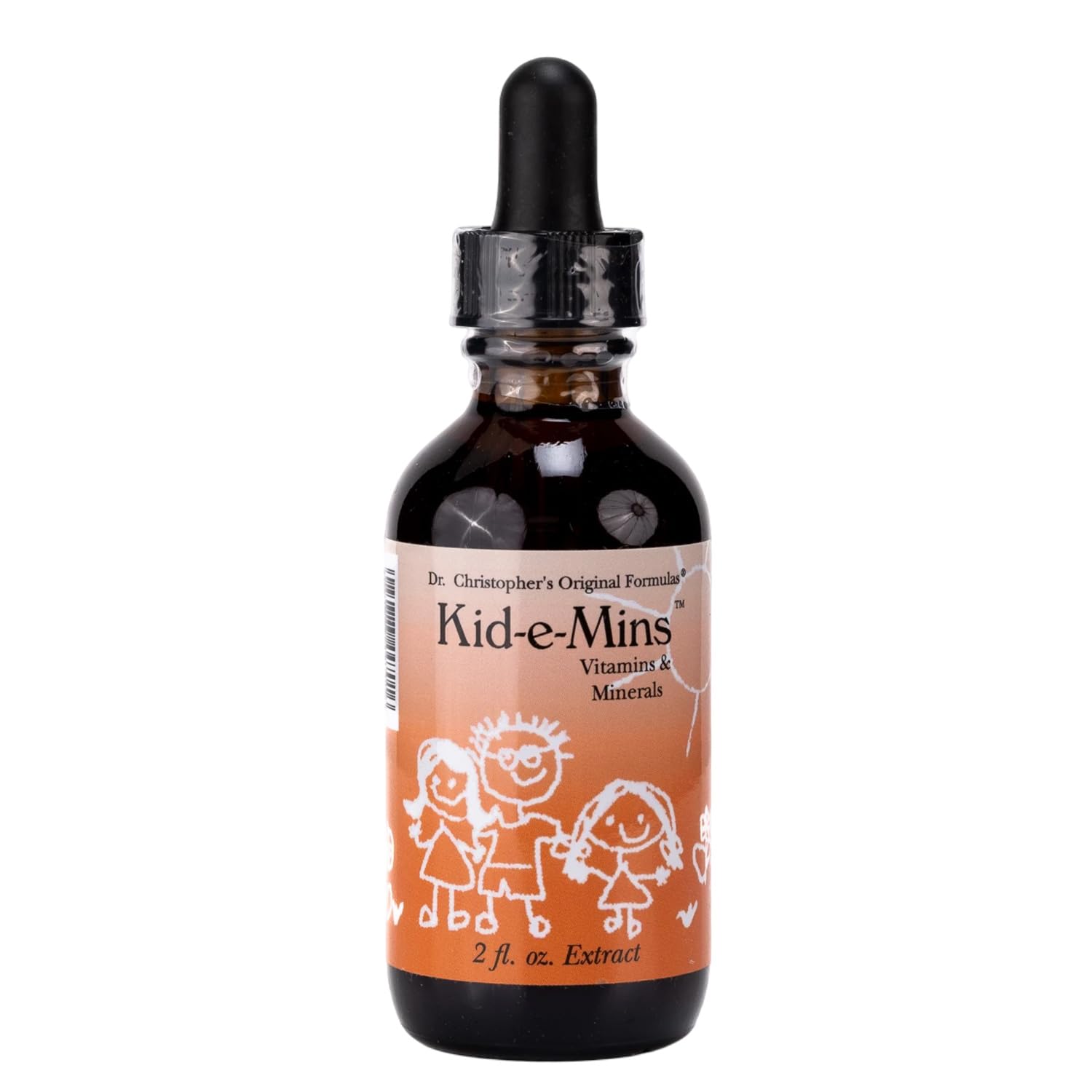 Christopher's Original Formulas Kid-E-Mins bottle ready for daily use to support kids' nutrition.