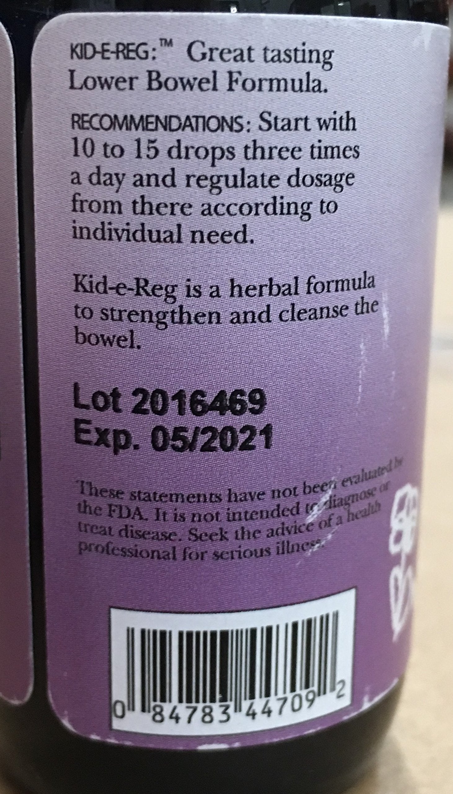 Kid-e-Reg pleasant-taste liquid helps with kid-friendly daily dosing.