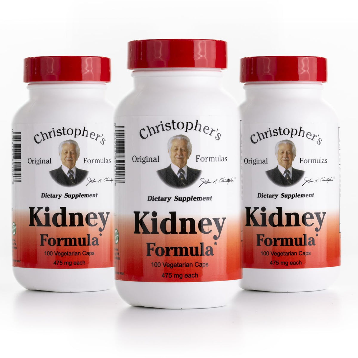 Christopher's Original Formulas Kidney Formula bottle cap highlighting daily urinary balance.