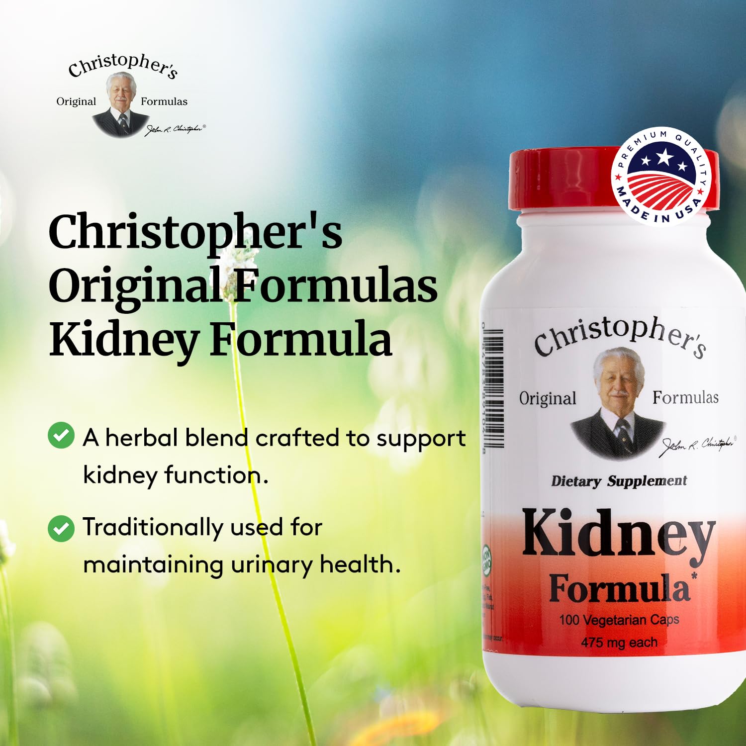 Christopher's Original Formulas Kidney Formula USA-made for trust and quality