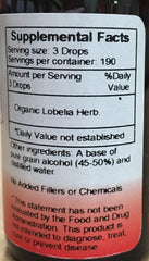 Front label of Christopher's Lobelia shows trusted herbal extraction.