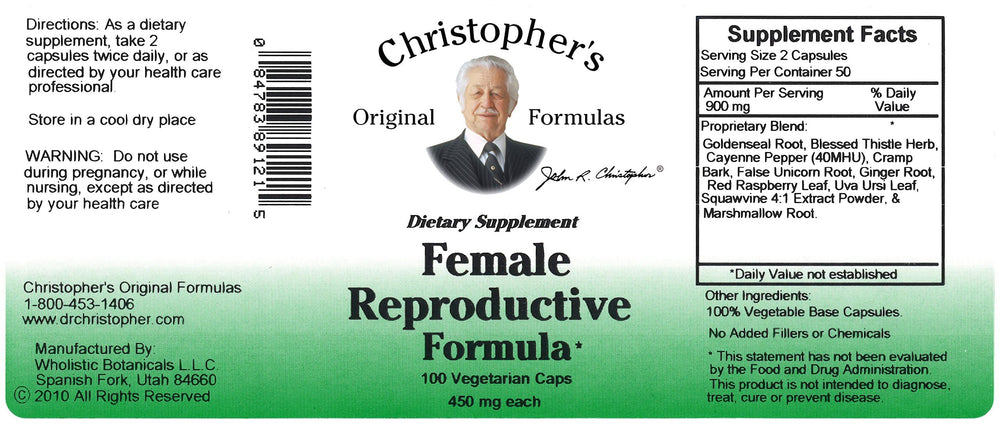 USA-made label signals domestic production for Christopher's Original Formulas