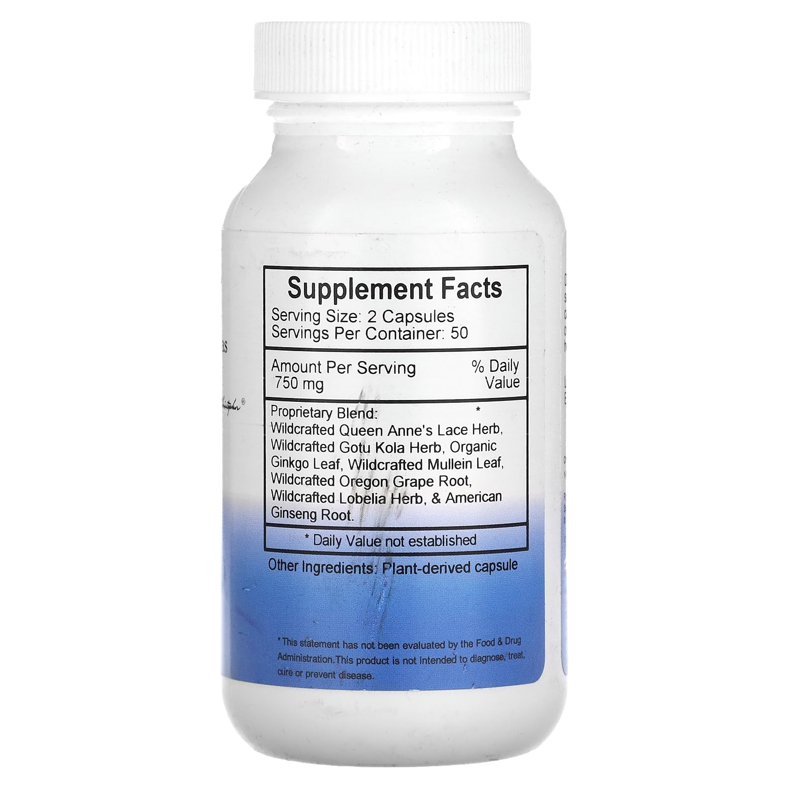 Christopher's Master Gland Formula capsules close-up highlighting plant-based ingredients and convenient daily use.