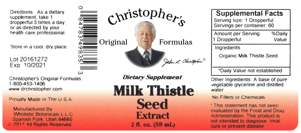 Christopher's Original Formulas Milk Thistle Seed packaging-scene for easy use