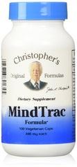 Christopher's Original MindTrac bottle front promotes balanced mood naturally.