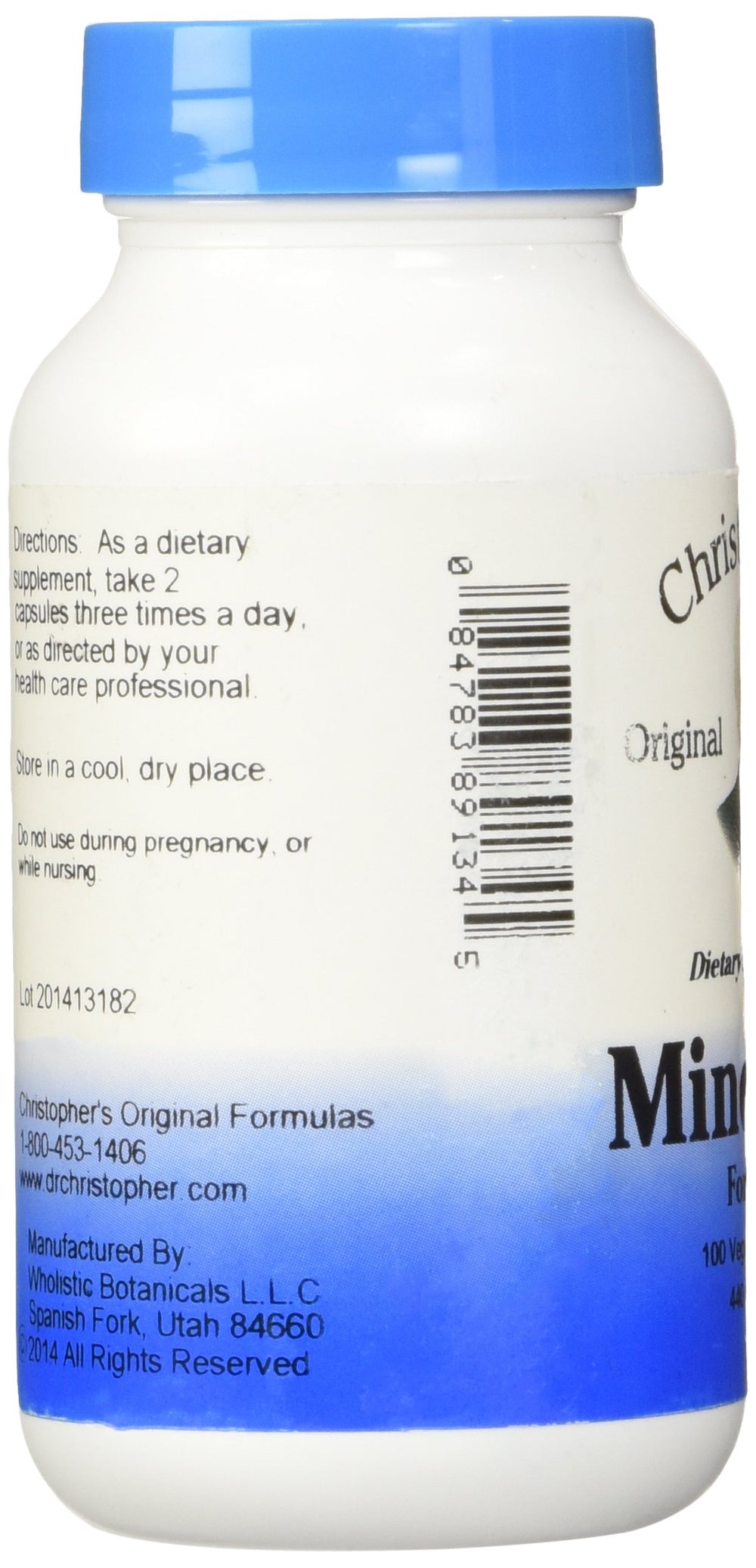 Christopher's MindTrac bottle with St. John's Wort details.