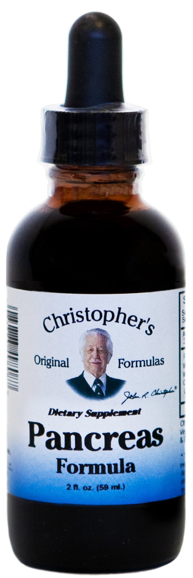 Christopher's Original Formulas Pancreas Formula Extract bottle with dropper for easy daily digestion support