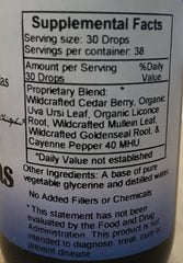 Close-up label on Christopher's Original Formulas Pancreas Formula Extract highlighting plant-based ingredients for glandular support