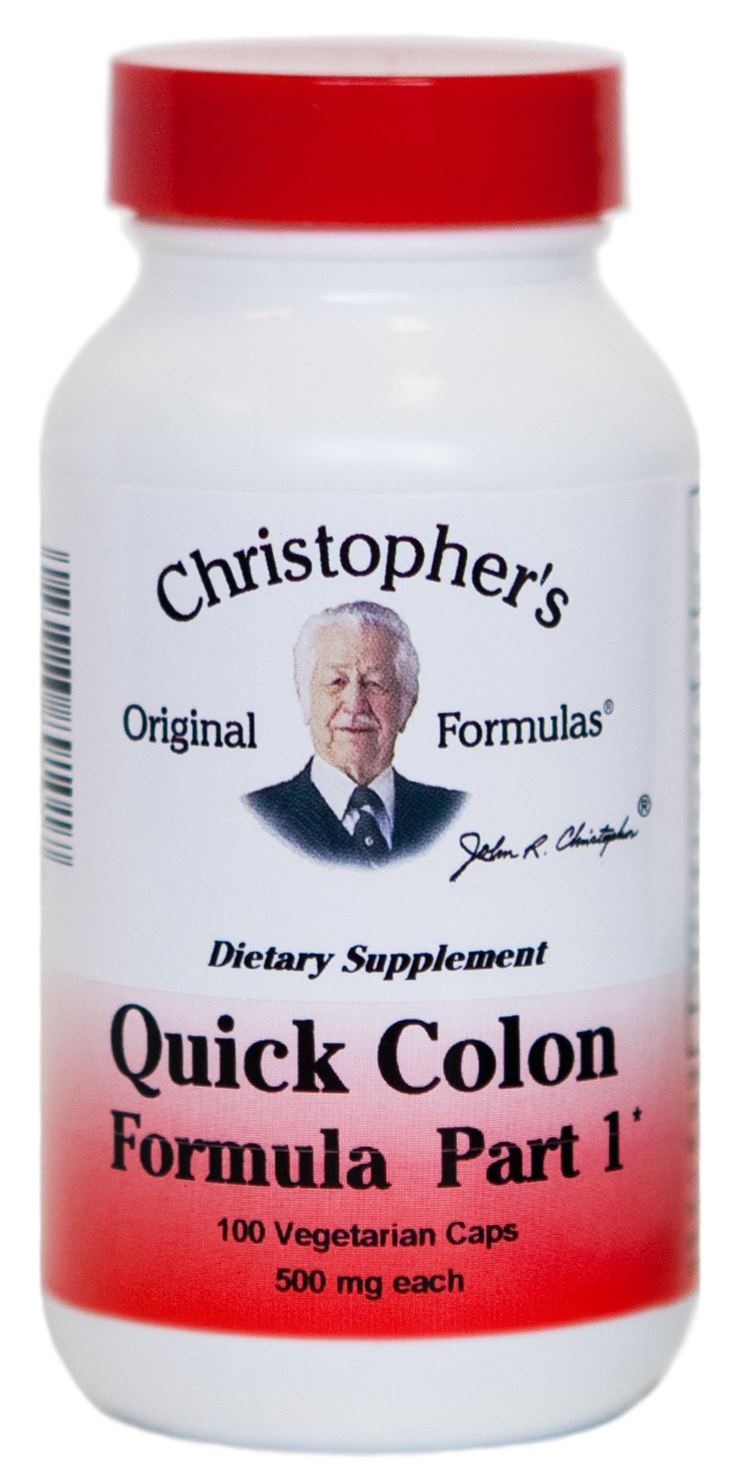 Christopher's Original Formulas Quick Colon Part 1 bottle front view for easy daily digestion support