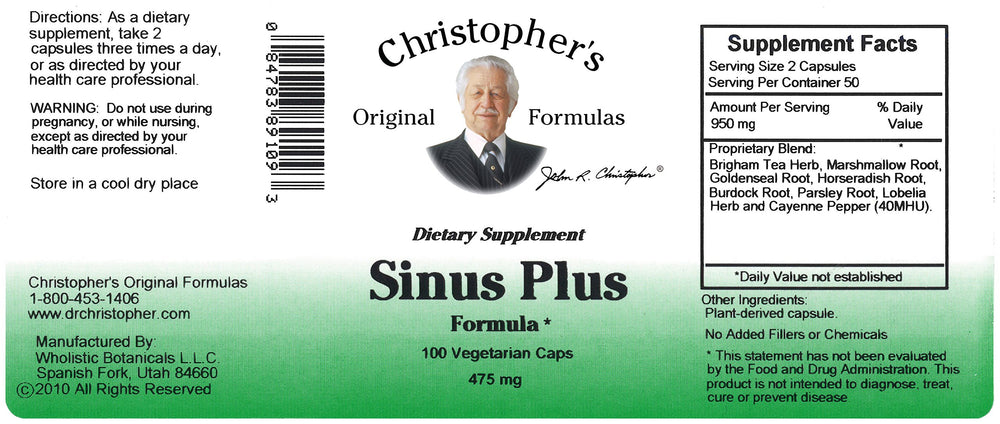 Sinus Plus extract bottle offering flexible liquid form for easy use