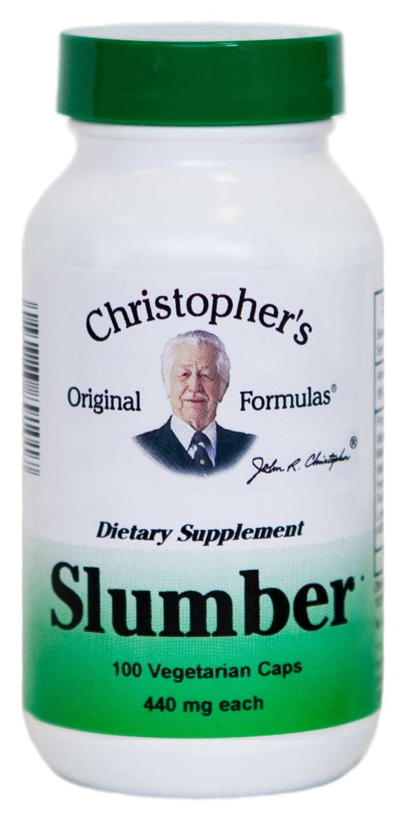 Christopher's Original Formulas Slumber Capsules bottle view, signaling a calming nightly routine.