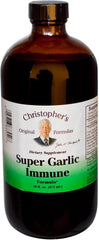 Christopher's Super Garlic Immune Syrup bottle shows a pure herbal blend for daily wellness
