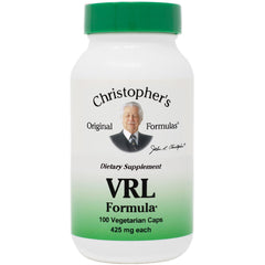 Christopher's VRL Formula bottle promoting daily immune support and vitality.