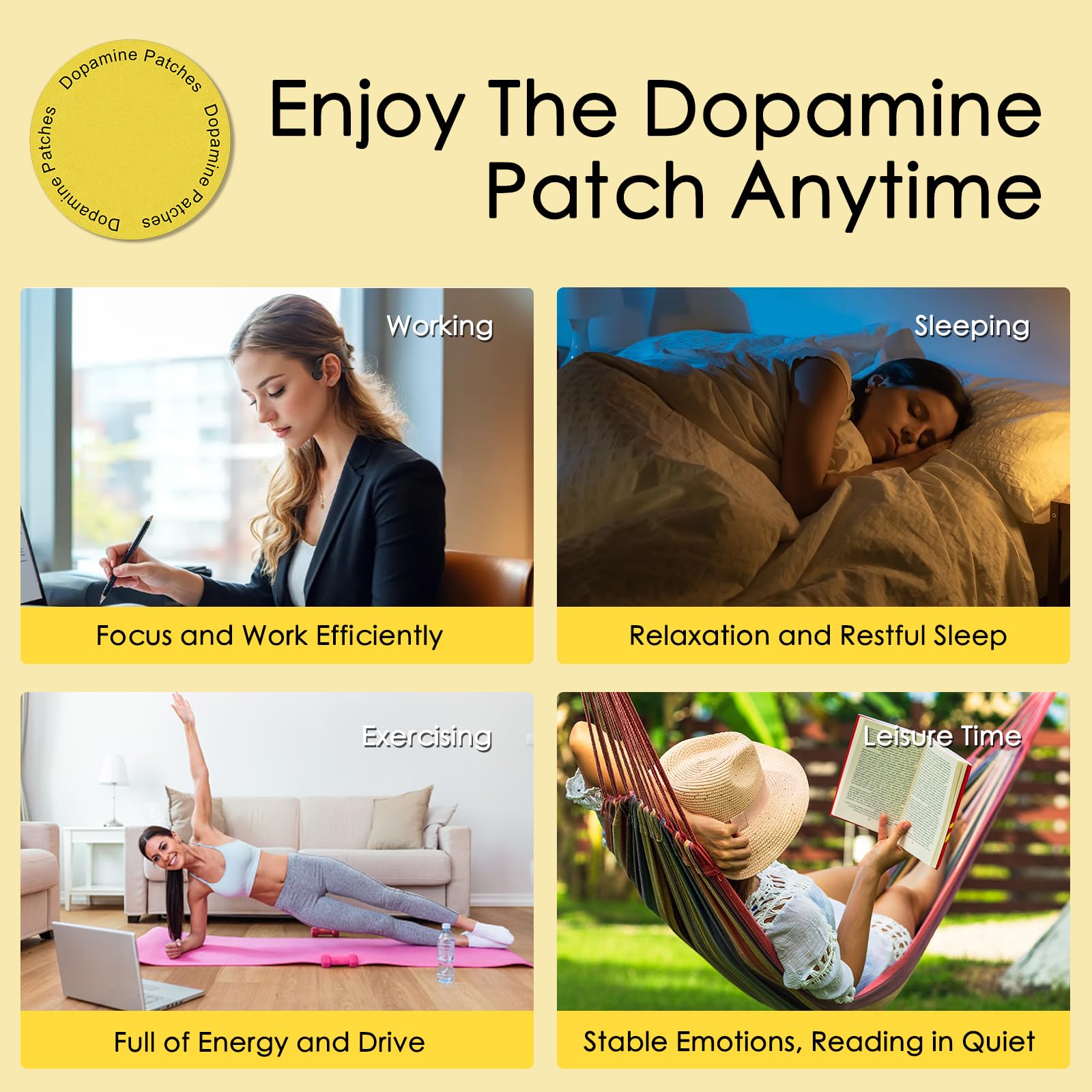 Chrxbei patches support your daily routine while you stay active