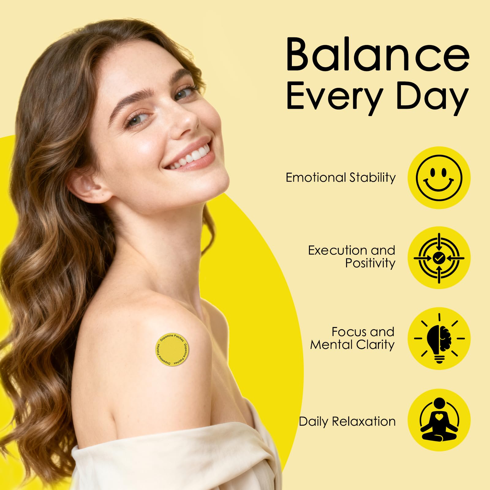 Chrxbei patches on skin showing discreet breathable design