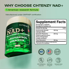 chtenzy nadplus bottle pour capturing easy, measured daily dosage