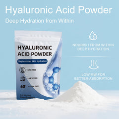 CHZHEN Hyaluronic Acid Powder mixed into a serum for hydration.