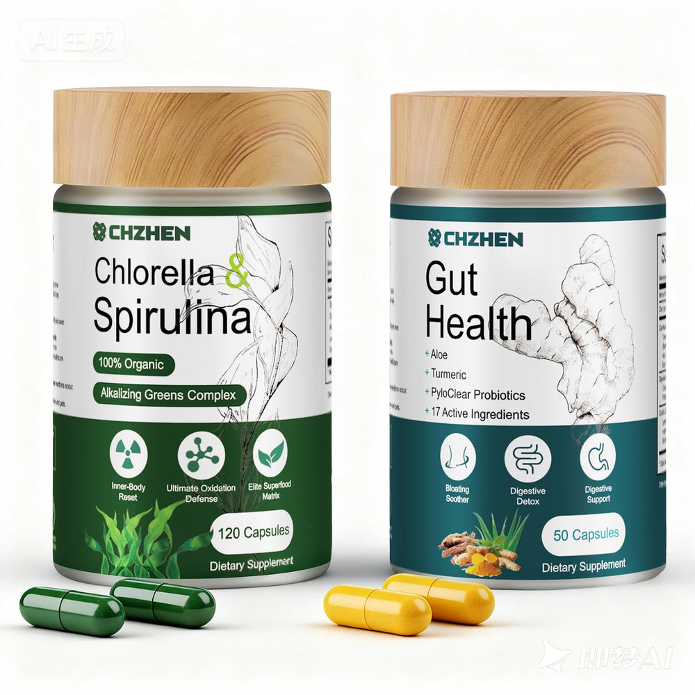 CHZHEN liver-cholesterol bottle shows a 30-day supply for daily support