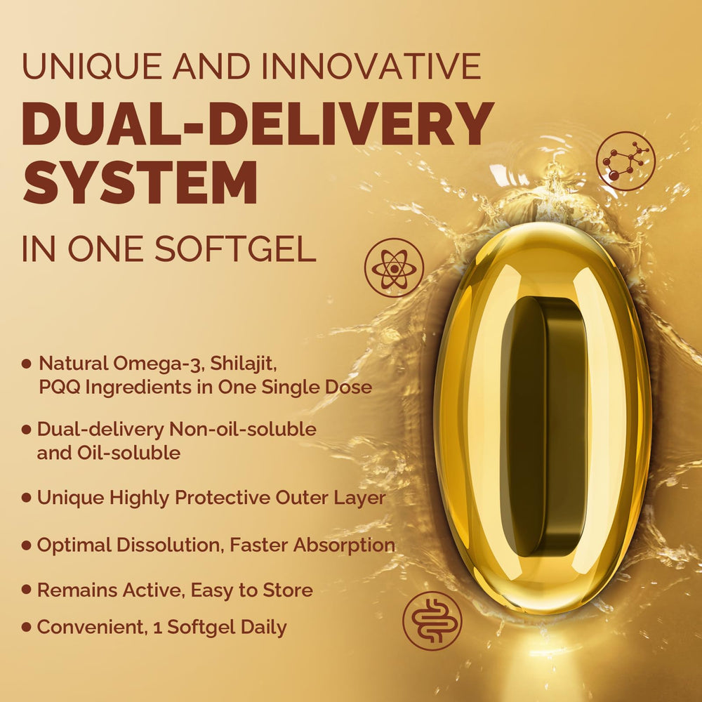 Ciaceae shilajit extract 300mg capsule highlighting natural energy synergy.