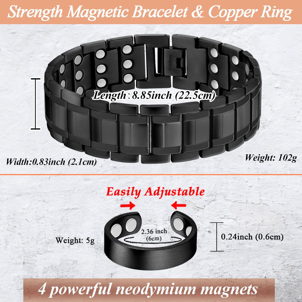 Cigmag gift-ready packaging with bracelet and ring set.