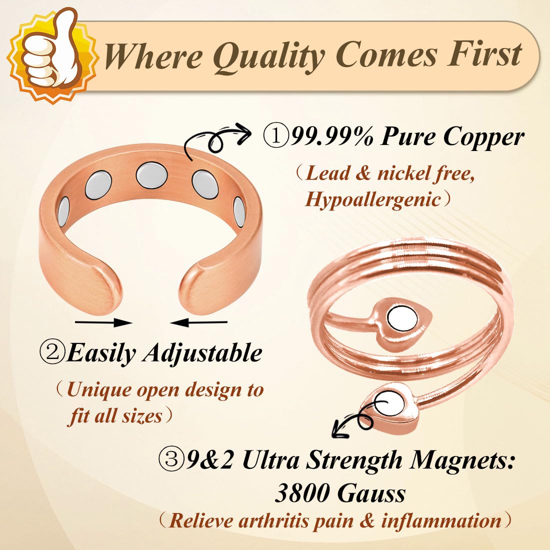 Cigmag 9X Magnetic Ring open design demonstrates easy resizing