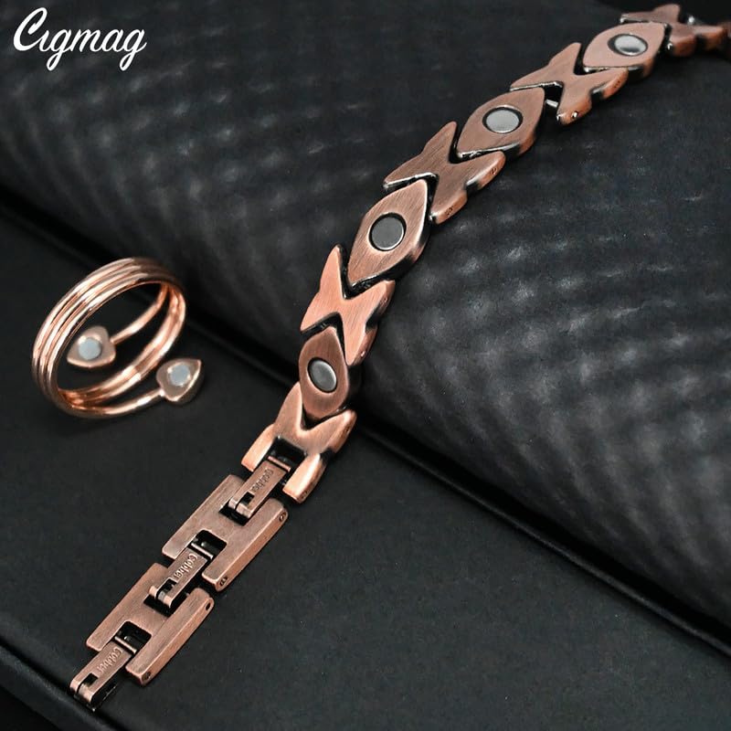 Cigmag Durable scratch-resistant copper finish on anklet