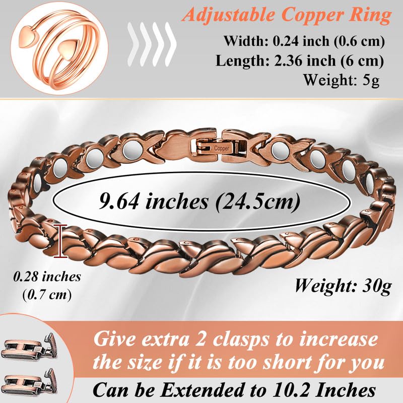 Cigmag hypoallergenic copper material suitable for sensitive skin.