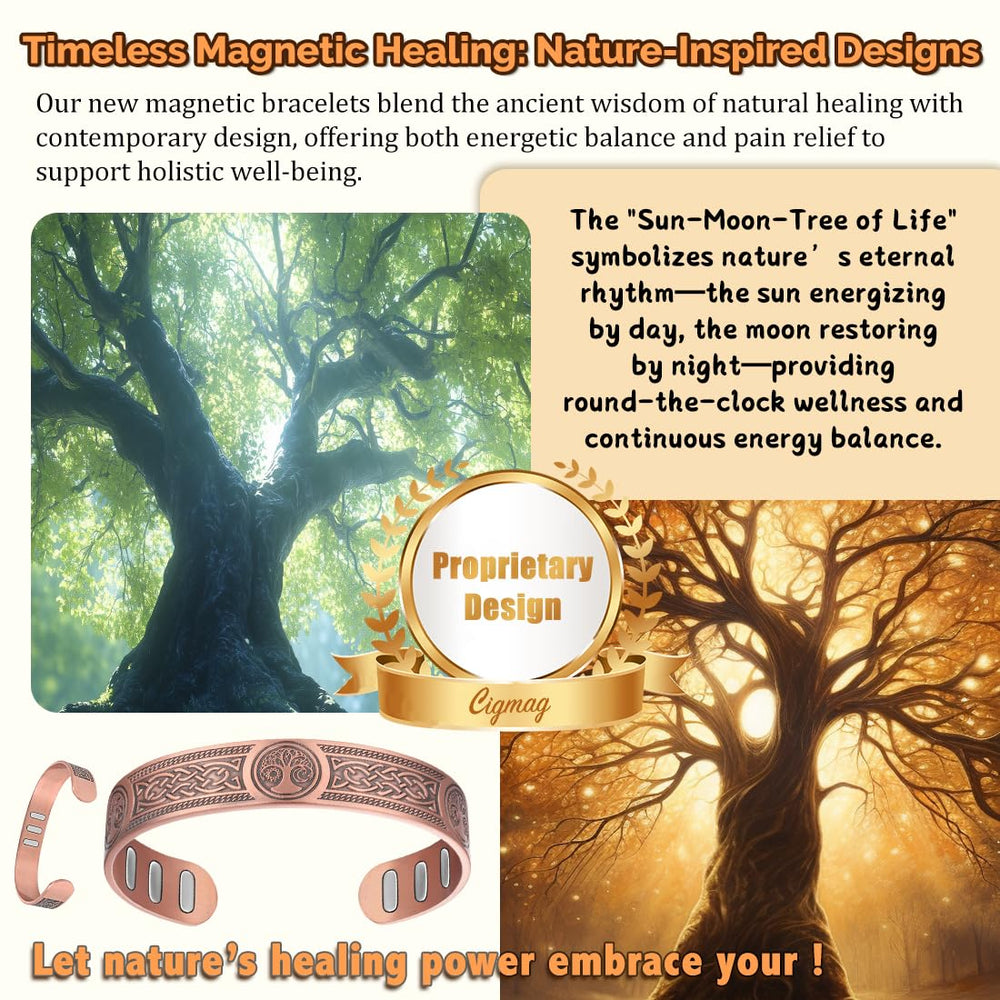 Cigmag copper bracelet lacquer-coating close-up reveals oxidation resistance