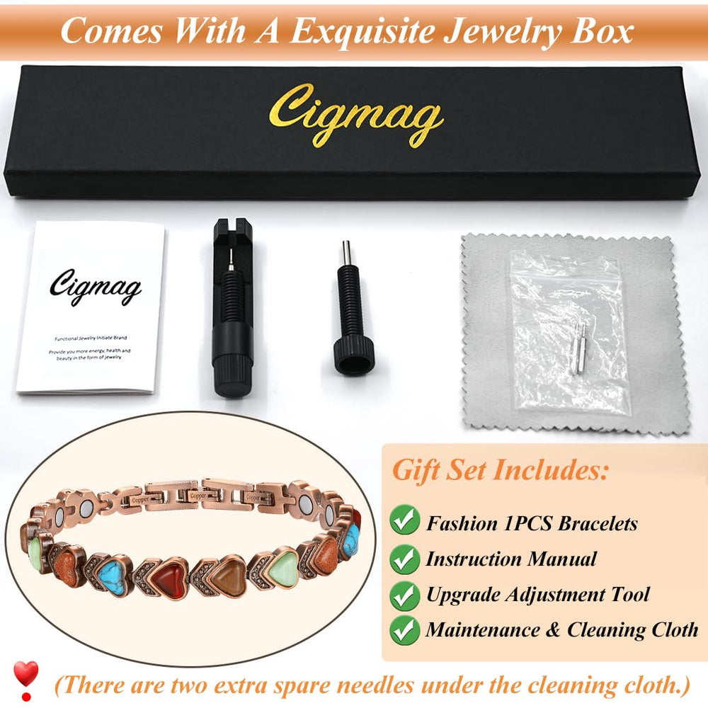 Cigmag turquoise stone detail enhances style and symbolism.